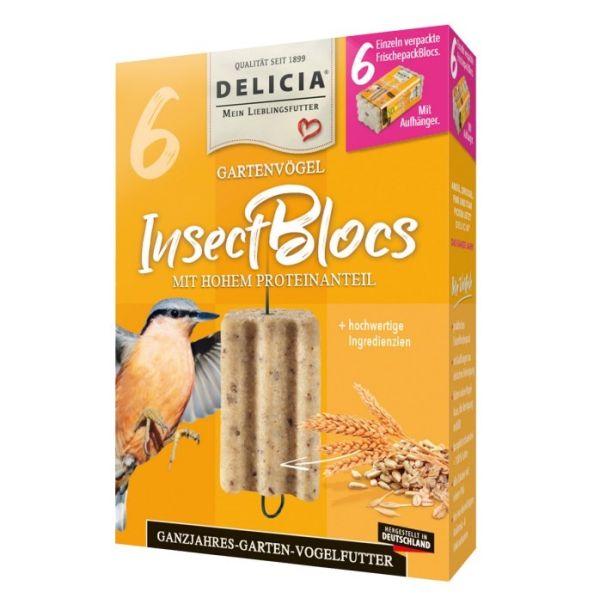 DELICIA Pick-me-up InsectBlocs High Proteinfutter für Vögel